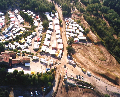 Veduta dall'alto della pista